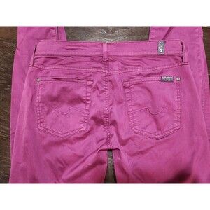 7 Seven For All Manking Gwenevere Pink Skinny Leg Jeans size 28